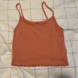 American Eagle tank, beautiful color! Coral color